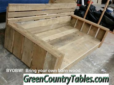 Made from Barn Wood customer supplied...it was heavy!