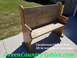 Farmhouse Church Pew