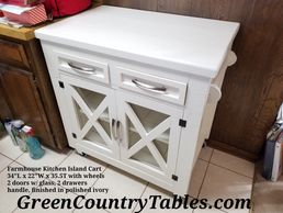 Farmhouse Kitchen Island Cart