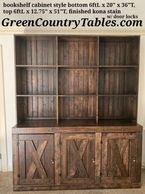 hinged bookshelf cabinet