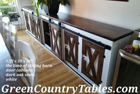 12ftL The Limo sliding barn door cabinet!