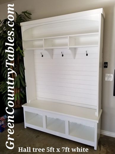 Desks, 
Bookshelves, 
Kitchen Islands
Swings, 
Flags, 
Trunks, 
Mud bench / Hall Tree
Rustic Sofa,