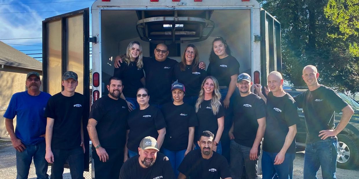 Our Awesome crew with the Willowside Meats Mobile Slaughter truck.