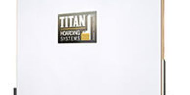 White electric water heater with Titan branding.