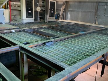 A suspended floor we built for Tri County Gin Co.