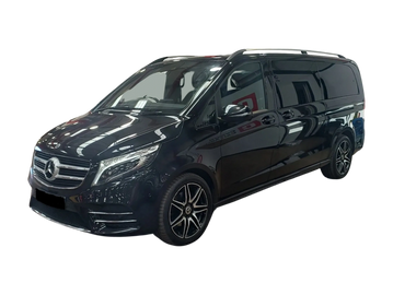 black mercedes v class 6 or 7 passenger vehicle