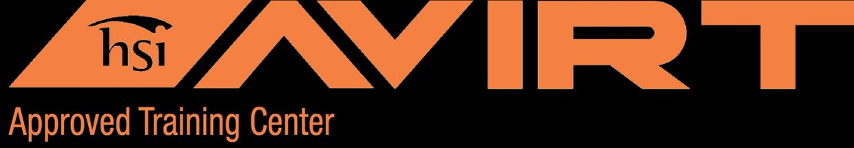 HSI AVIRT Approved Training Center logo in orange.