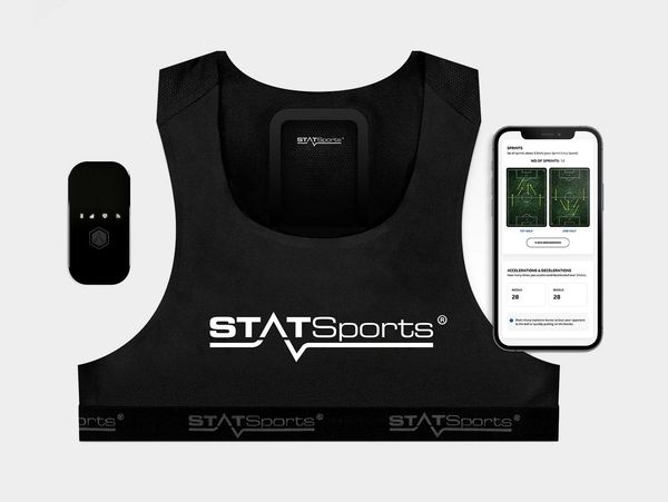 STATSports GPS vests used for tracking athlete speed, distance, and conditioning data.