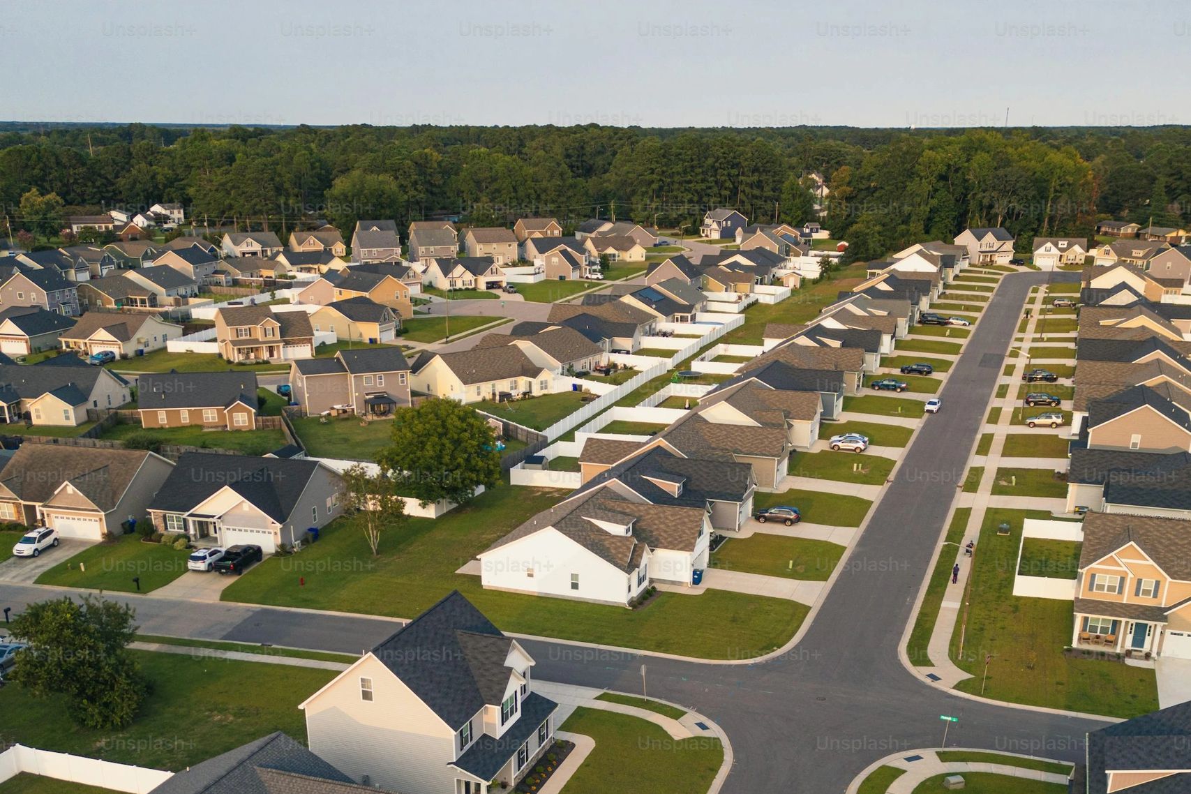 Residential homes in Fayetteville NC served by PW Roofing"