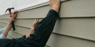 Vinyl siding install