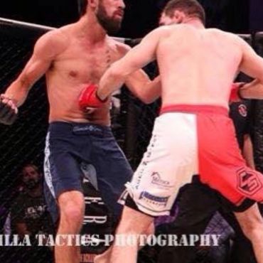 Left hook to the body in LFA fight with Professor Stockton the Marine Gremlin