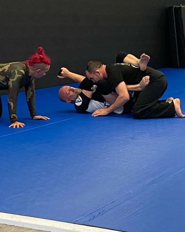 Professor Stockton the Marine Gremlin teaching and armband defense