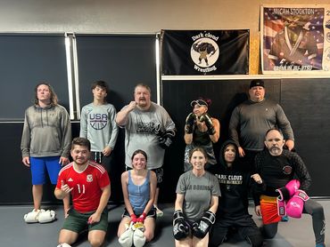 boxing class with professor Stockton the Gremlin