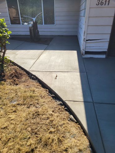 Concrete driveway