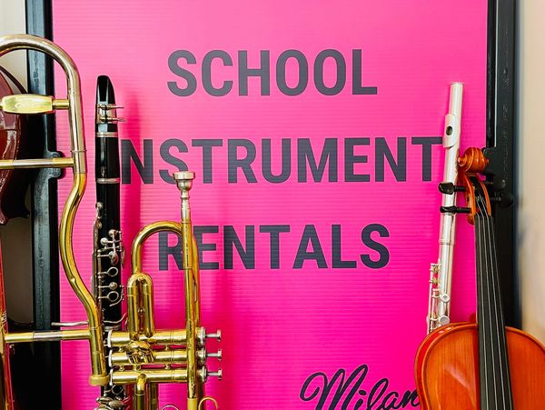 School band and orchestra instrument rentals at Mad Music