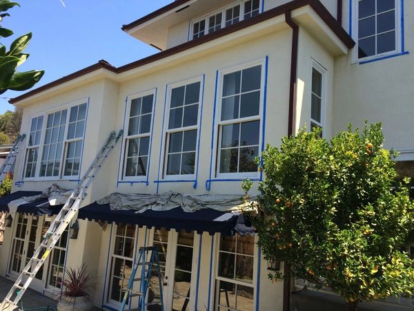 French-Pane Window Painting