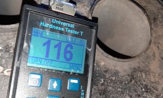 Dureza en sitio. durómetro ultrasonico HB, HV, Rockwell C.
