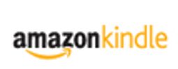 Amazon Kindle logo with black and orange text.