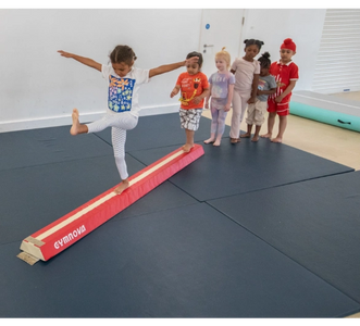 Girls and boys gymanstics