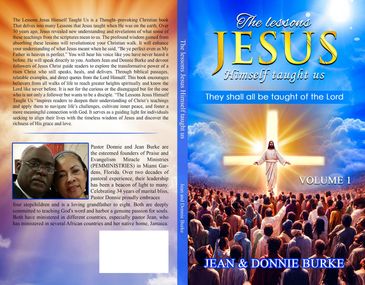 Book cover of "The Lessons Jesus Himself Taught Us" by Jean & Donnie Burke.