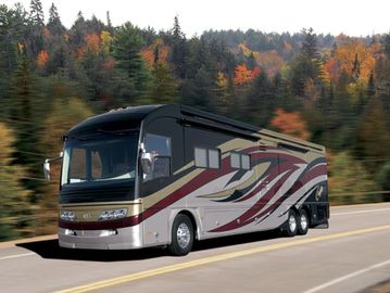 Class A RV on highway