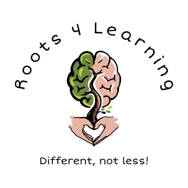 A brain shaped like a tree held by hands forming a heart.