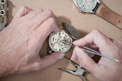 fixing a wristwatch