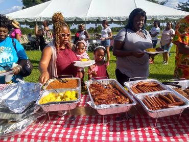 Call us to cater your next family reunion, birthday, graduation, wedding or any occasion!