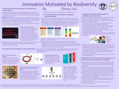 Large Purple Poster with images and text, supplement that has screen reader ability will be added