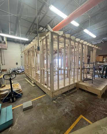 Residential framing of a 20’x20’ building