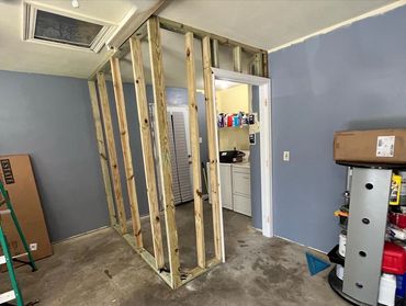 Interior framing/ small addition of laundry room gretna New Orleans