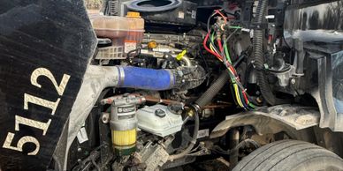 2024 Freightliner requires mobile diesel engine repair in Somerset Texas.