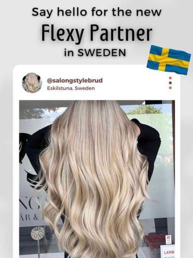 Salon g style Brud our flexymexy partner in sweden 