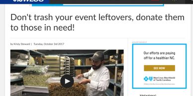 WLOS, Sierra Nevada, food rescue, food waste, Oktoberfest, Food Connection