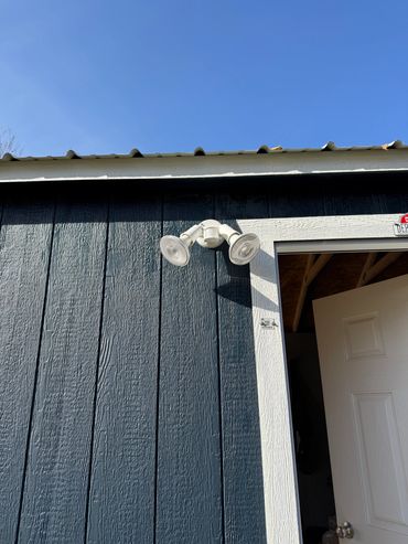 Outside Motion light install