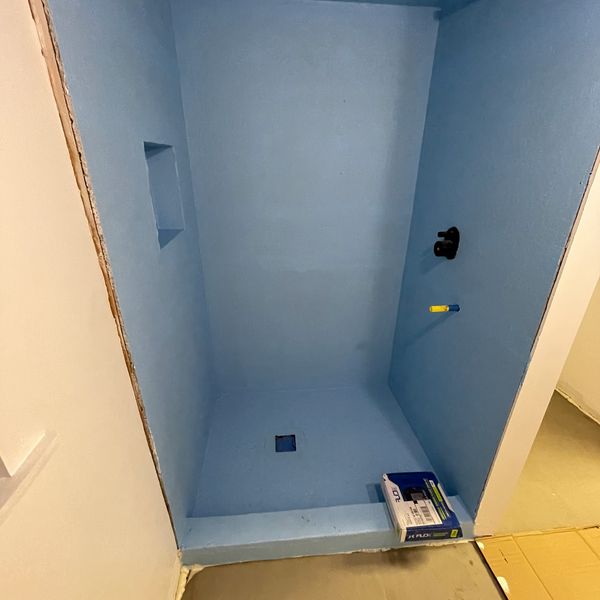 Custom shower and basement remodel