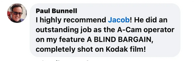 Steadidream JACOB AVIGNONE SOC 
A CAMERA & STEADICAM  LOCAL 600