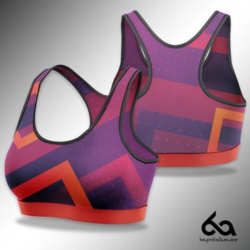 Customized sublimation sportsbra yoga outfit beach volleyball racerback sportswear