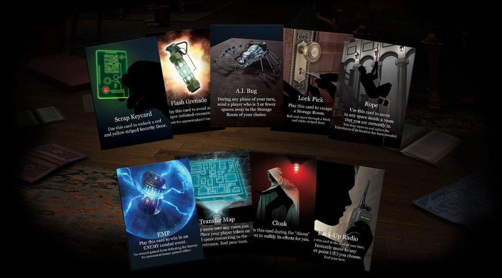 Asset cards within Cypress Legacy: The Board Game