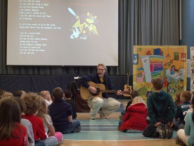 Daryl Cobb is doing his author visit programs at Liberty Bell Elementary School in Pennsylvania.