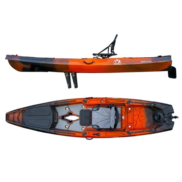 East Texas Hoodoo Kayak Sales, Hoodoo Impulse 120P Fin Drive Kayak Molten Lava, Toledo Bend Kayak Sa