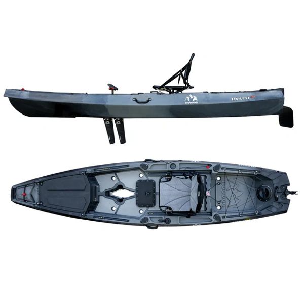 East Texas Hoodoo Kayak Sales, Hoodoo Impulse 120P Fin Drive Kayak Slate, Toledo Bend Kayak Sales an