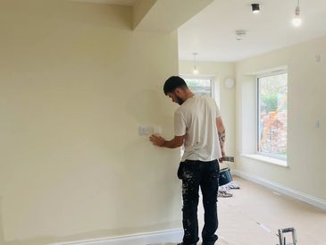 Interior decorator painting in Leigh Sinton Worcestershire