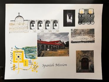 Images from a Spanish Mission inside California.