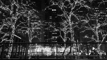 Magical Christmas lights in New York City on our tour with At Your Beck And Call