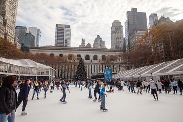Skating in New York City on our tour with At Your Beck And Call