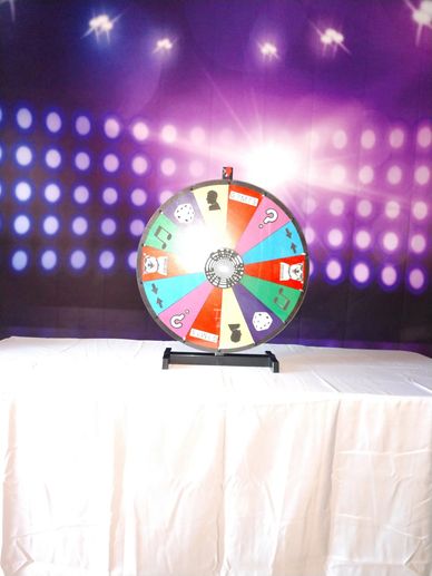 Houston game show party spin wheel for retirement communities, nursing homes, & senior entertainment
