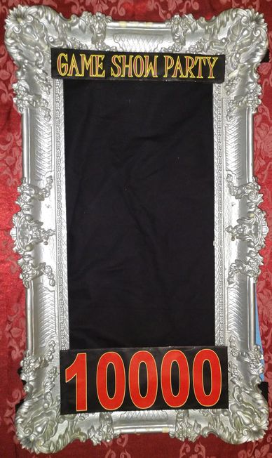 Houston game show theme photo prop for retirement communities, nursing homes, & senior entertainment