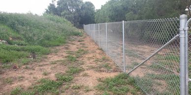 Chain link fence installed to prevent access, security fencing that looks great.