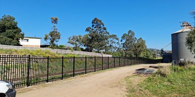 Steel school fence for security and looks. Diplomat fence designed for use around schools.